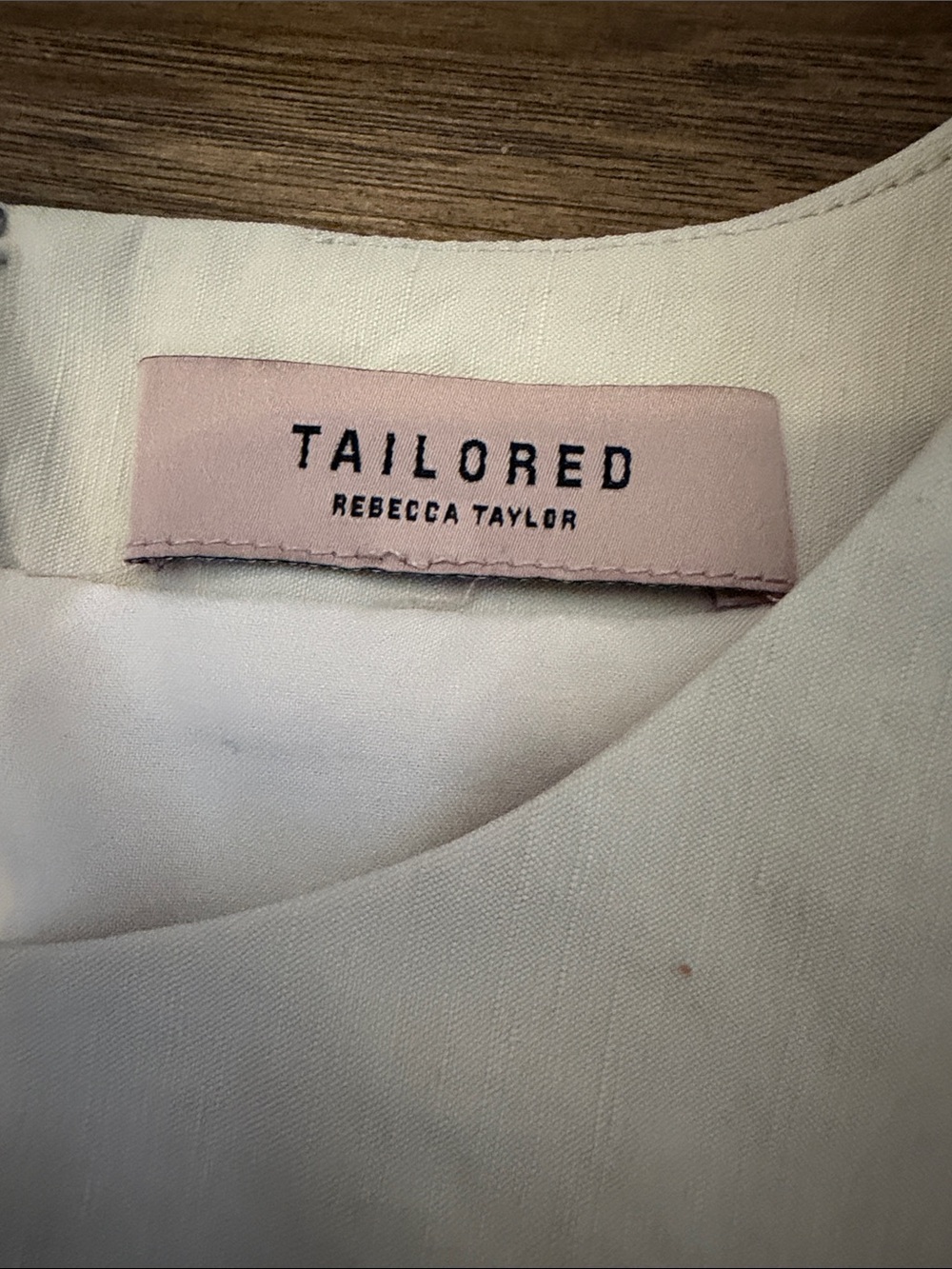 Tailored by Rebecca Taylor Cream Ruched Ruffle Midi Sheath Dress - Picture 3 of 13